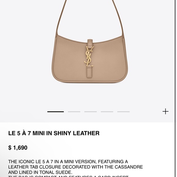 SOLD Saint Laurent mini version hobo bag - Picture 9 of 9